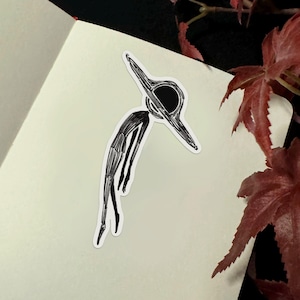 Galaxy-sticker | Vinylsticker waterdichte sticker wolk sticker laptop sticker waterfles sticker alien sticker zwart gat sticker