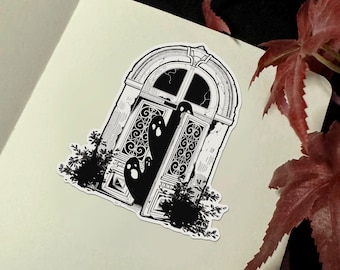 Pegatina de fantasma / Pegatina de vinilo Pegatina impermeable Pegatina de fantasía oscura Calcomanía para portátil Pegatina para botella de agua Pegatinas góticas Pegatina de fantasía