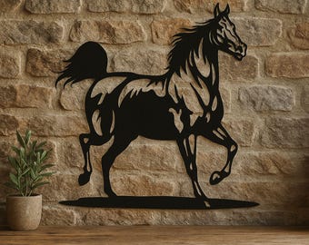 Running Horse Metal Wall Art: Western Farmhouse Decor (Digital Download DXF File)