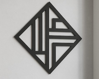 Minimal Geometric Wall Art: CNC Laser Cut DXF File