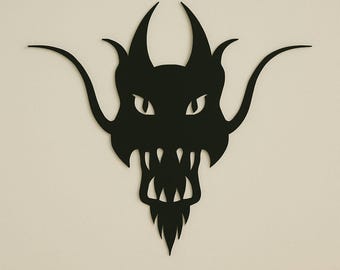 Dragon Head Metal Wall Art: CNC Laser Cut File (Digital Download)