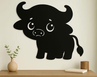 Buffalo Metal Wall Art, CNC DXF File (Digital Download