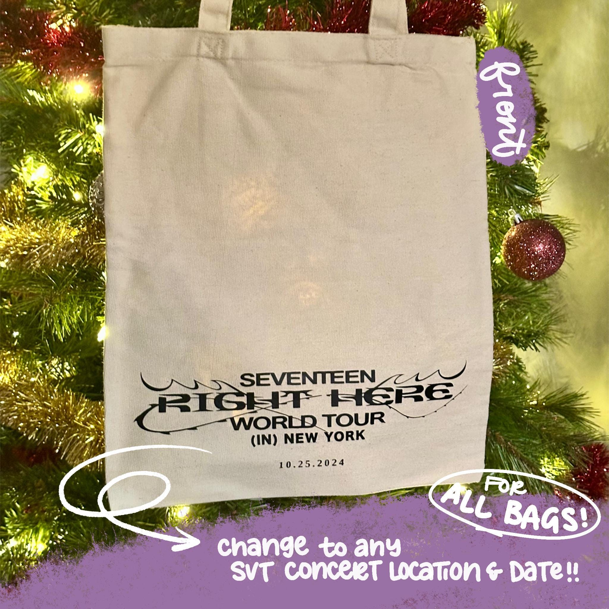 Seventeen Right Here World Tour Tote Bag - Etsy