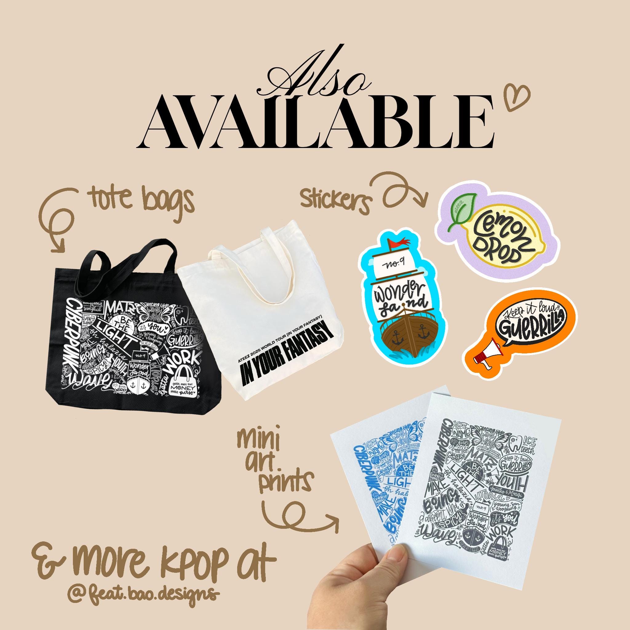 ATEEZ in Your Fantasy Tour Inspired Tote Bag - Etsy
