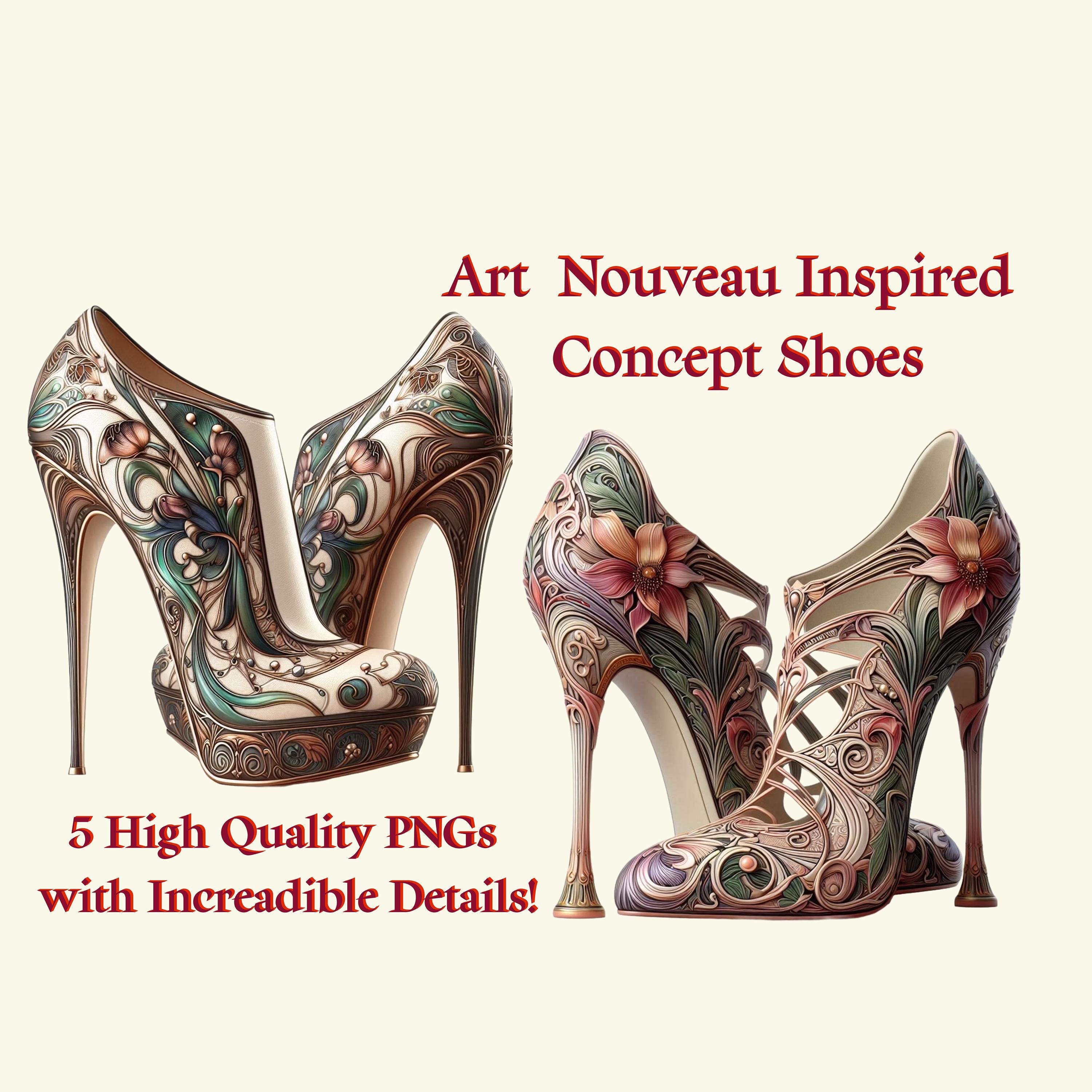 Art nouveau shoes France