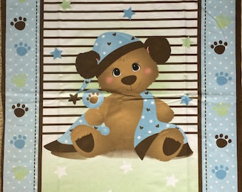 Teddy Bear,Pirate Print 100% Cotton Fabric 114cm Wide..Crafts,Nursery,Quilting