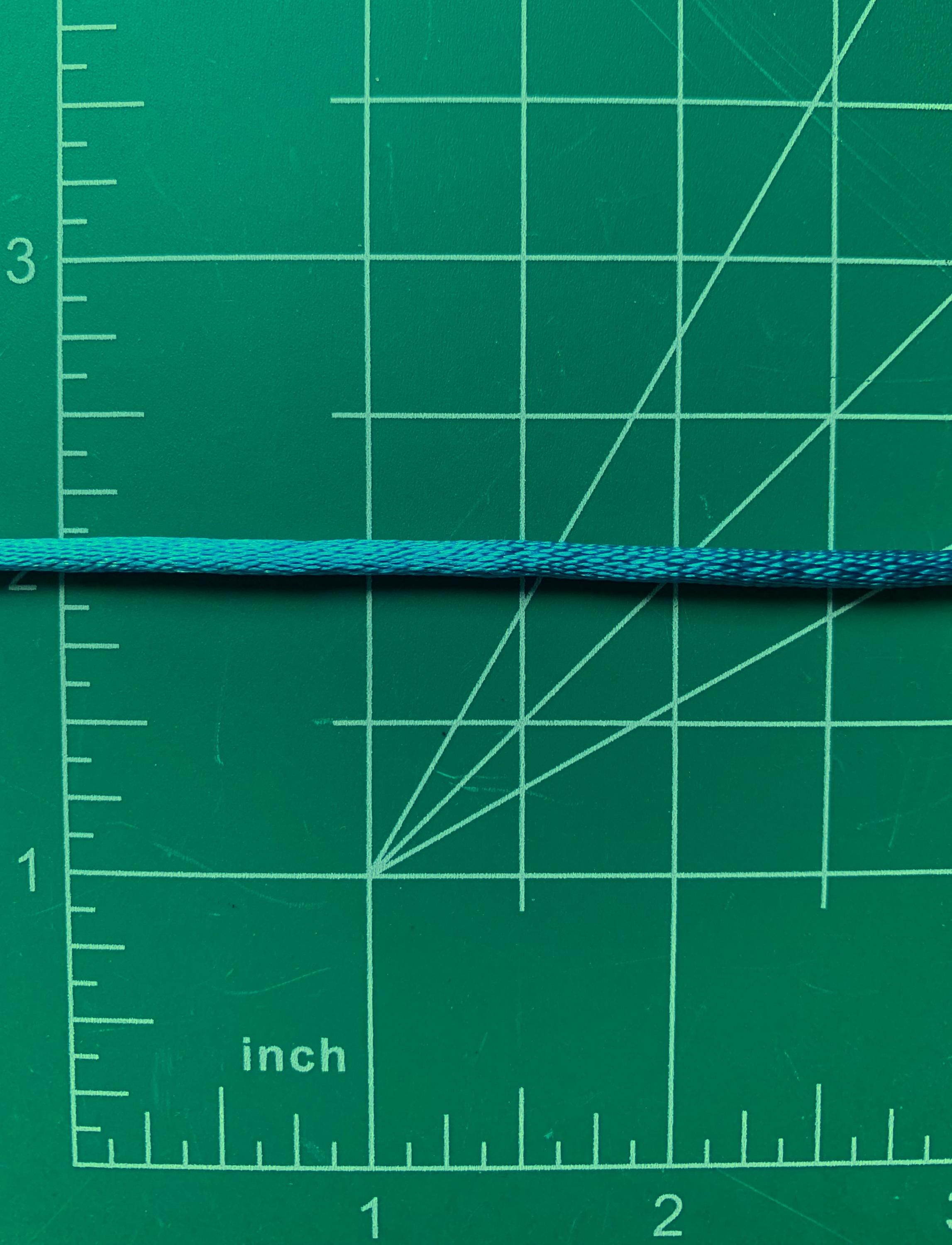 Simplicity Rattail Trim Spools of Turquoise Rattail Cord Trim 3 Yards X 1/8