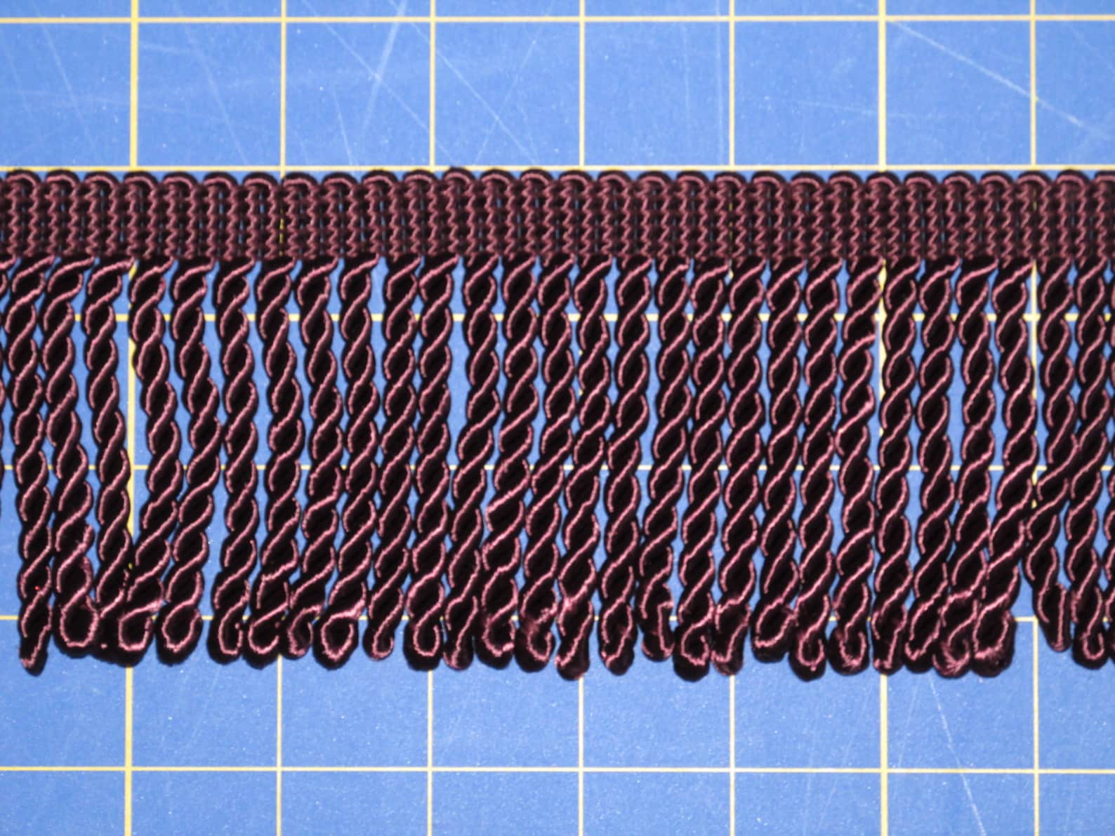 1 Yard Dark Burgundy Bullion Fringe 3 Long Light Weight Etsy