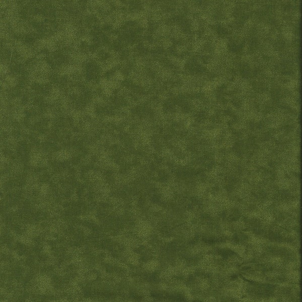 54" wide All Cotton Quilt Backing Fabric Olive Green Blender Variegated Stash Builder (sold BTY) Great price!