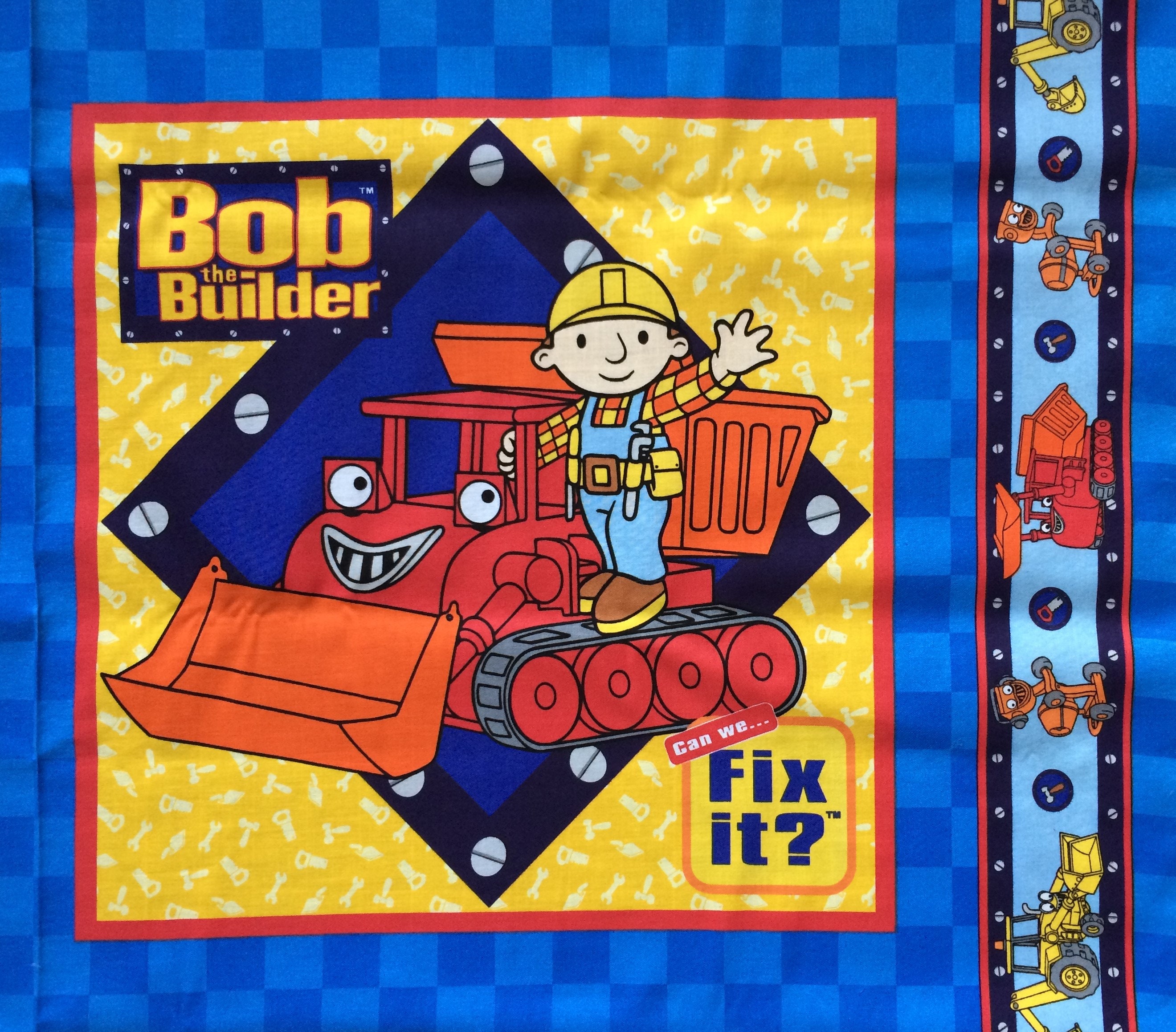 2 Pillow Panels Bob the Builder 18