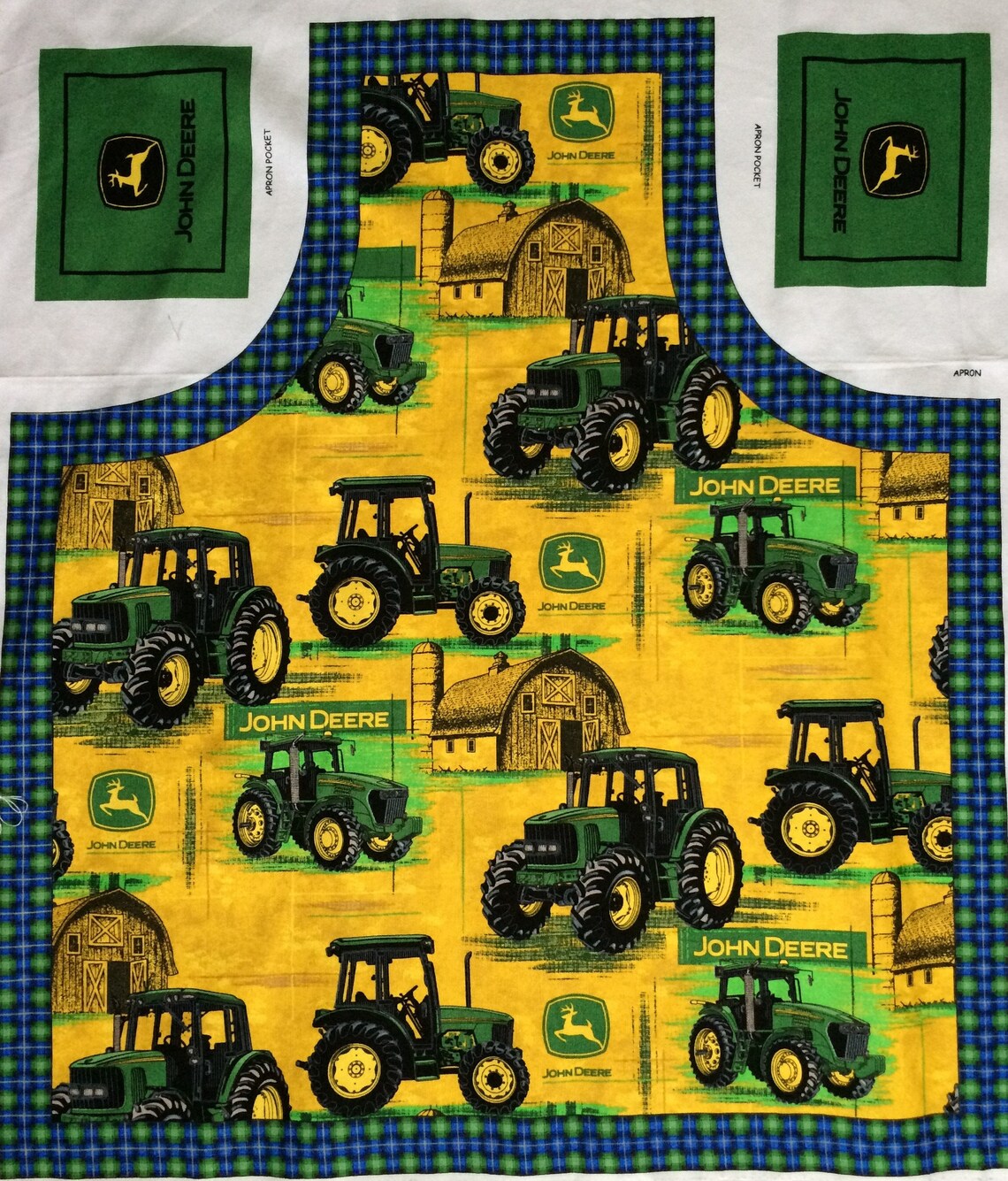 John Deere Apron Fabric Panel Cotton Canvas Twill Roughly Etsy