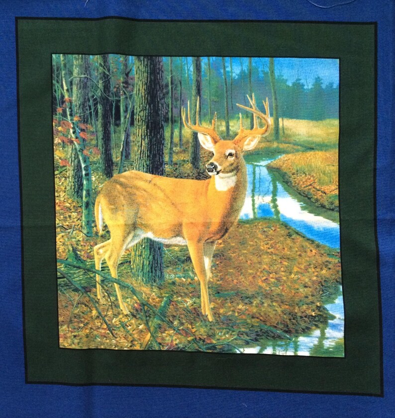 Buck Cotton pillow fabric panel
