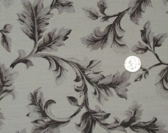 Water Repellent Indoor/Outdoor upholstery fabric Home decor Taupe Leaf (58" Wide) (sold BTY)