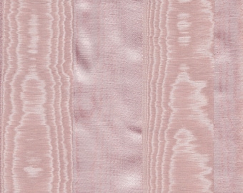 Moiré Dusty pink polyester fabric Lustrous Heavyweight Home decor Apparel 54" wide (sold BTY)