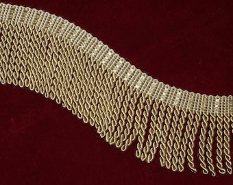 3 " long Gold Bullion Fringe Thick Luxurious Lustrous (sold BTY) High Quality