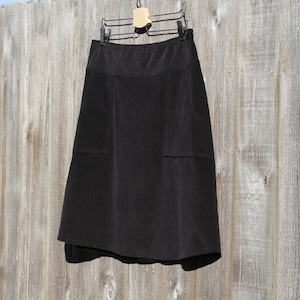 Black Corduroy Skirt Etsy UK