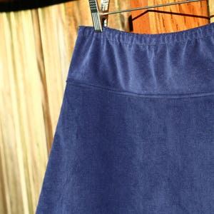 Navy Blue Corduroy Skirt Hipster A-line Skirt Simple A-line - Etsy