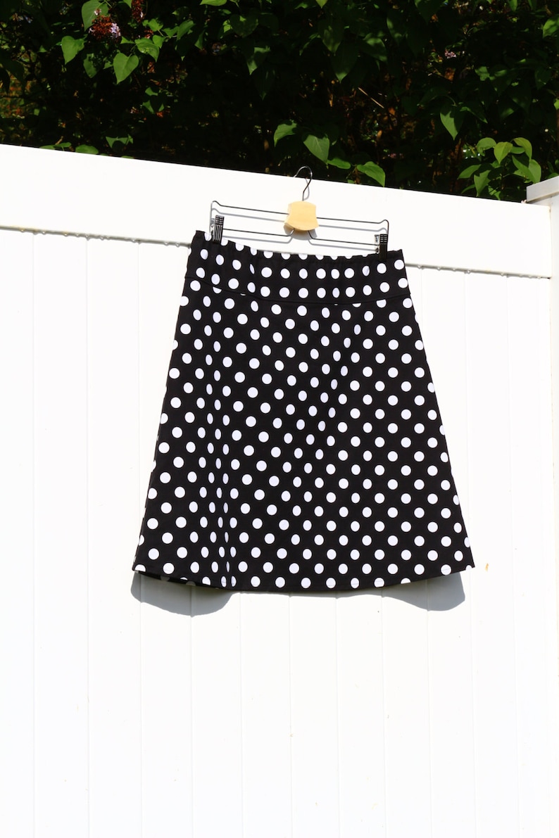 Jupe Sam Ty à Volants Noire à Pois Blancs - Taille 12, 100% Coton, Occasion Très Bon état