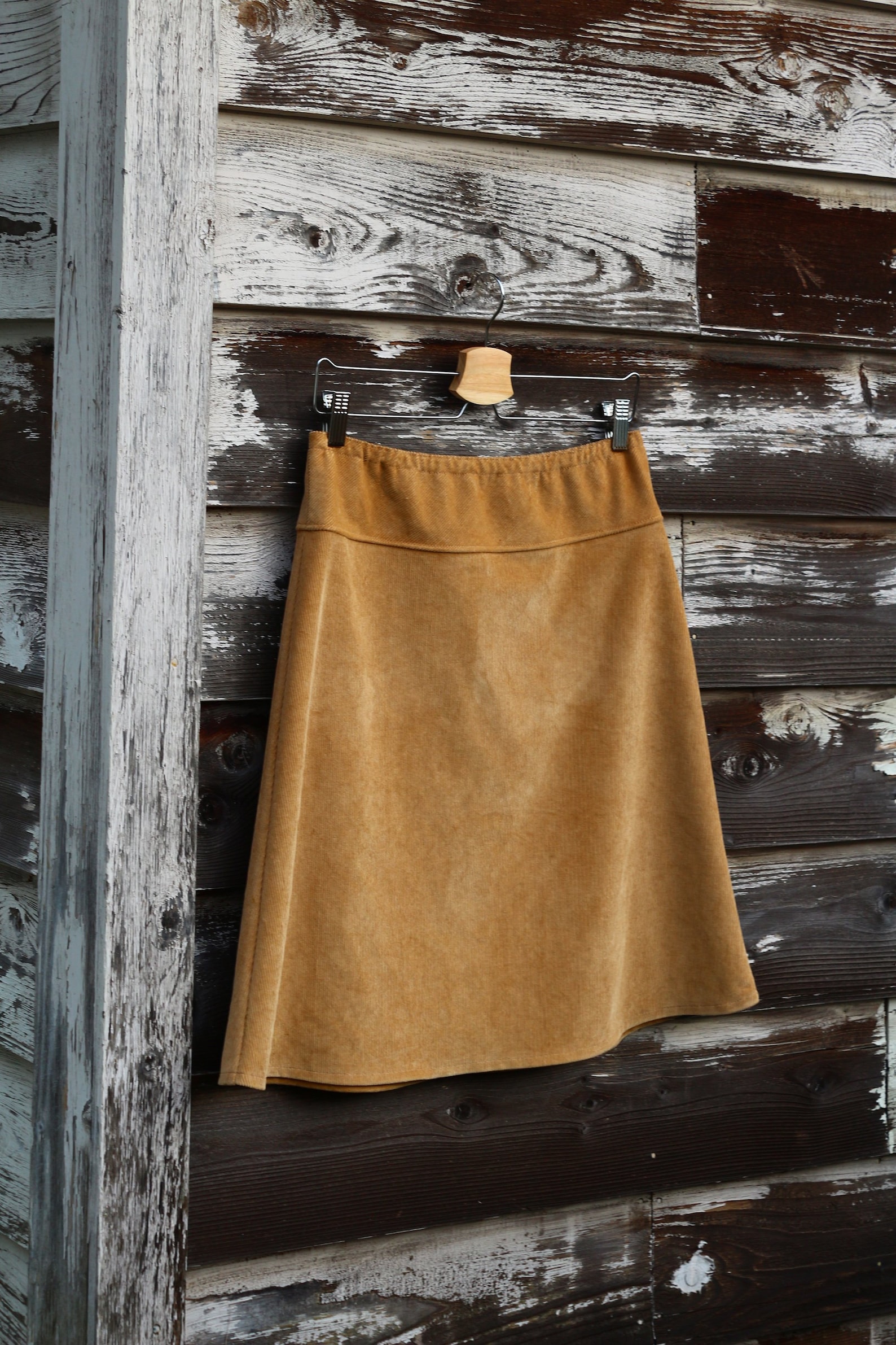 Corduroy A-Line Skirt