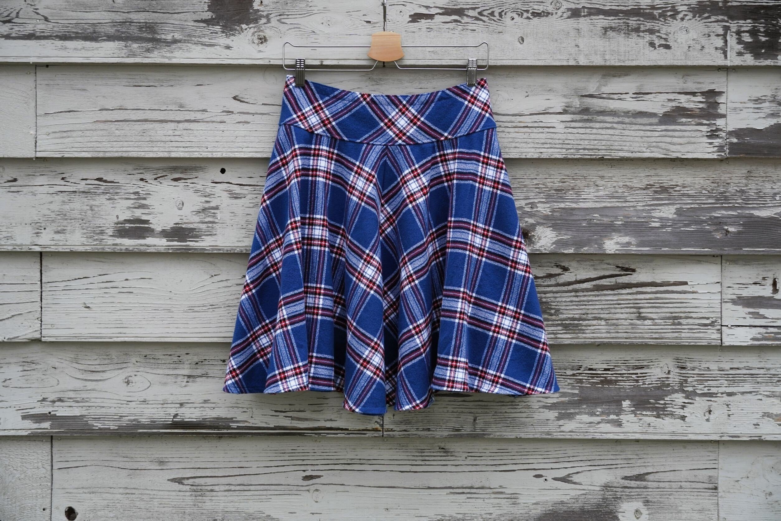 Flannel top circle skirt