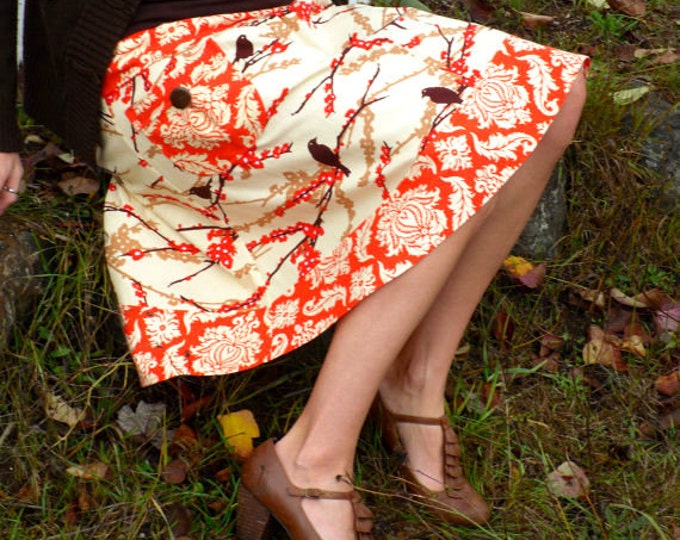 The Parisian Aviary Top with pencil skirt