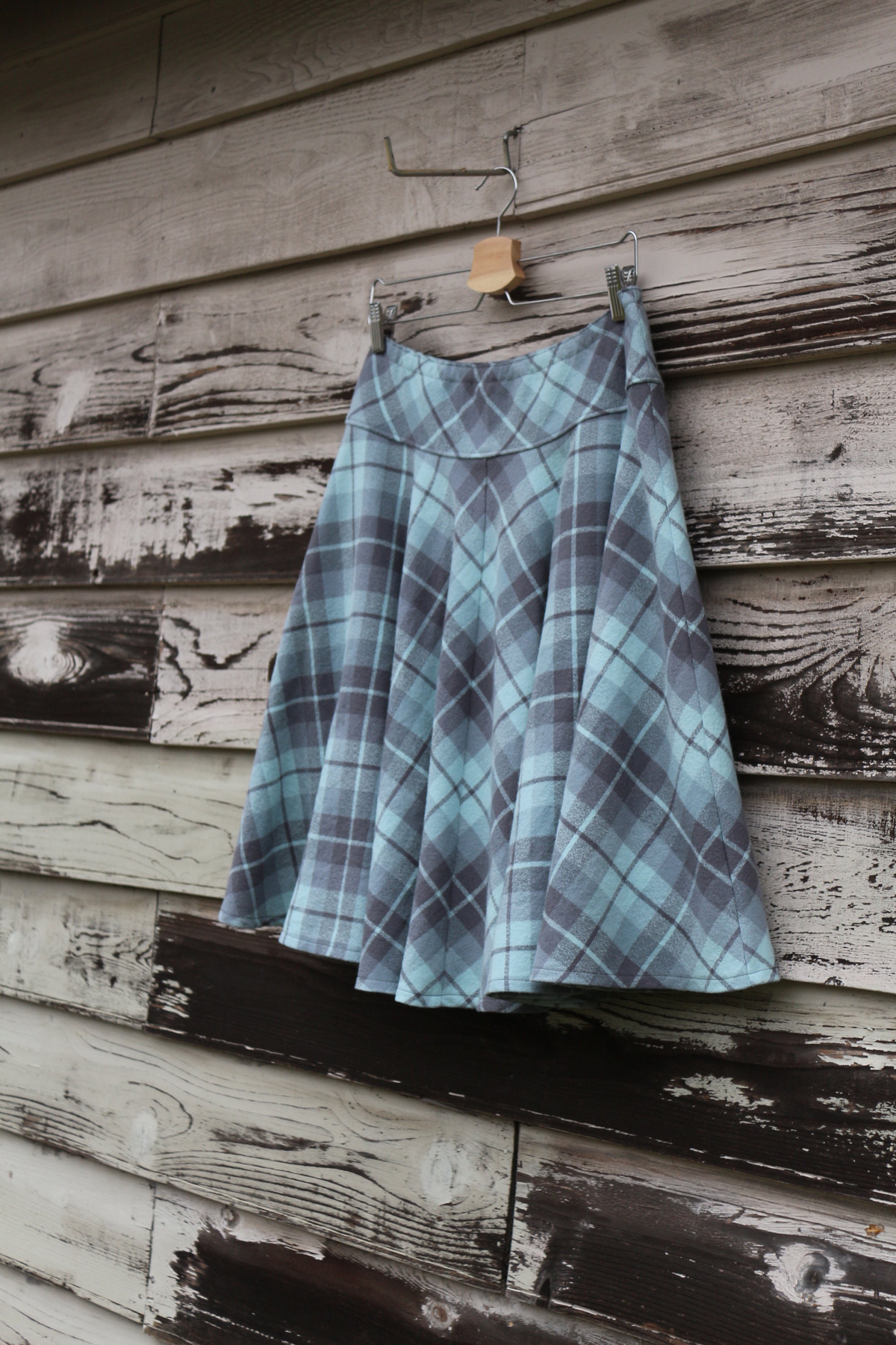 Circle plus size plaid skirt 2025