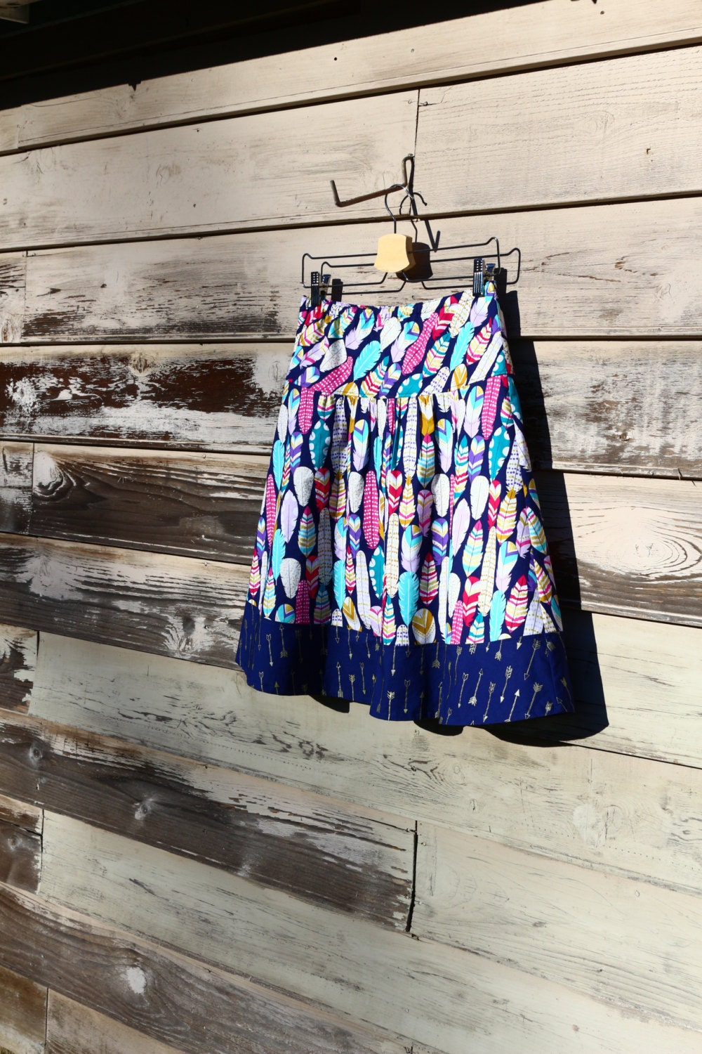 Women's A Line Skirt Feather Skirt Navy Metallic Skirt - Etsy