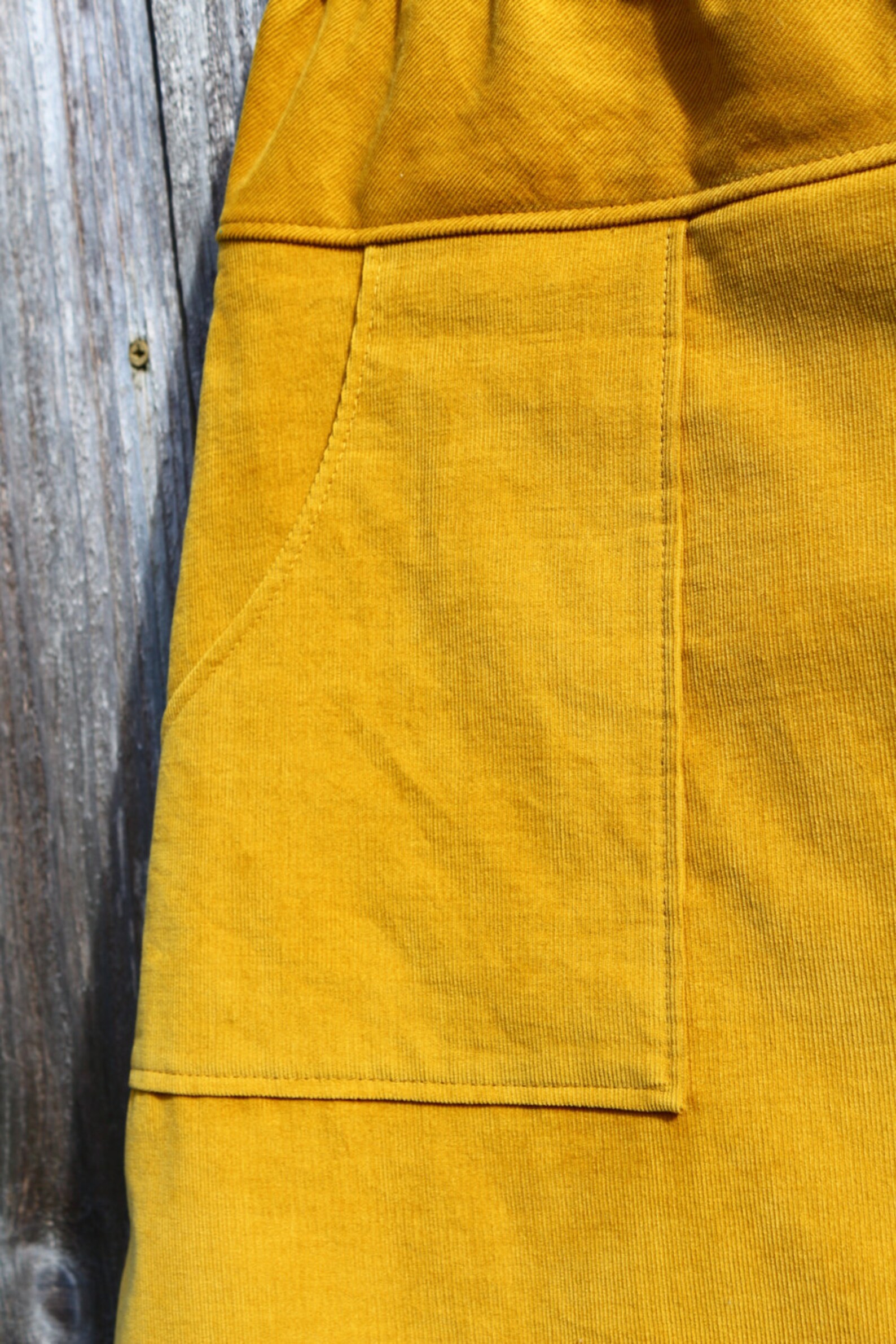 Mustard Yellow Corduroy Skirt hipster ALine skirt Simple Etsy