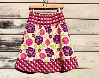 Semi Gathered A-line Skirt, New Joel Dewberry Botanique Line, Bold ...