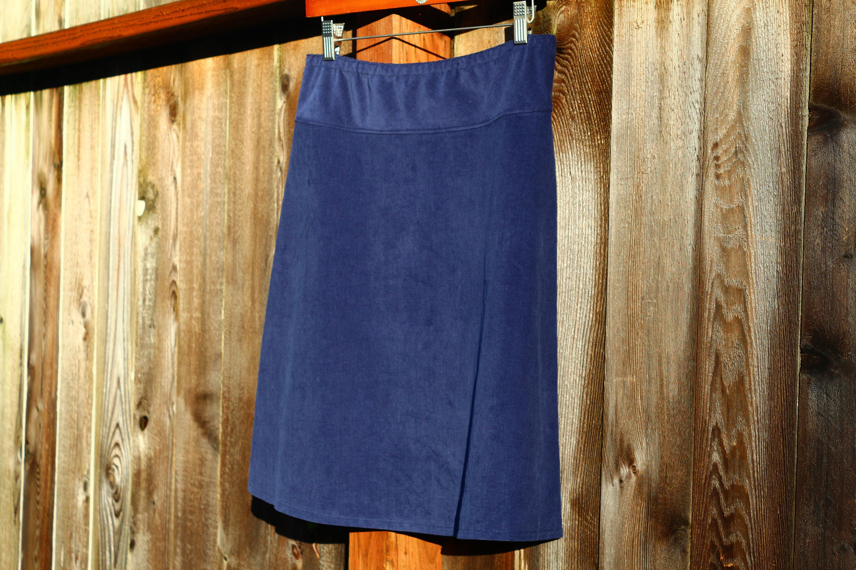 A Line Navy Corduroy Skirt - Etsy