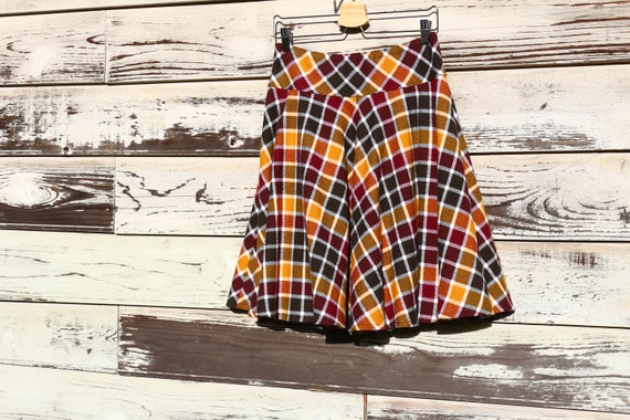 Flannel skirt vintage hotsell