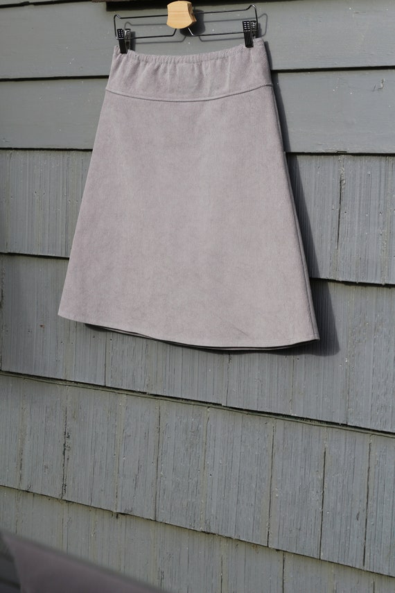 Corduroy skirt gray hotsell