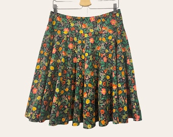 Poppy Fields Skirt, Full Circle Skirt, A-line skirt, Rifle Paper Co Fabric, Custom Made in ALL lengths and sizes from petite to plus