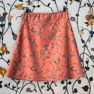 Vie de Bohème Sunset Skirt, Bird Skirt, Simple A-line, Custom made in all sizes, and lengths