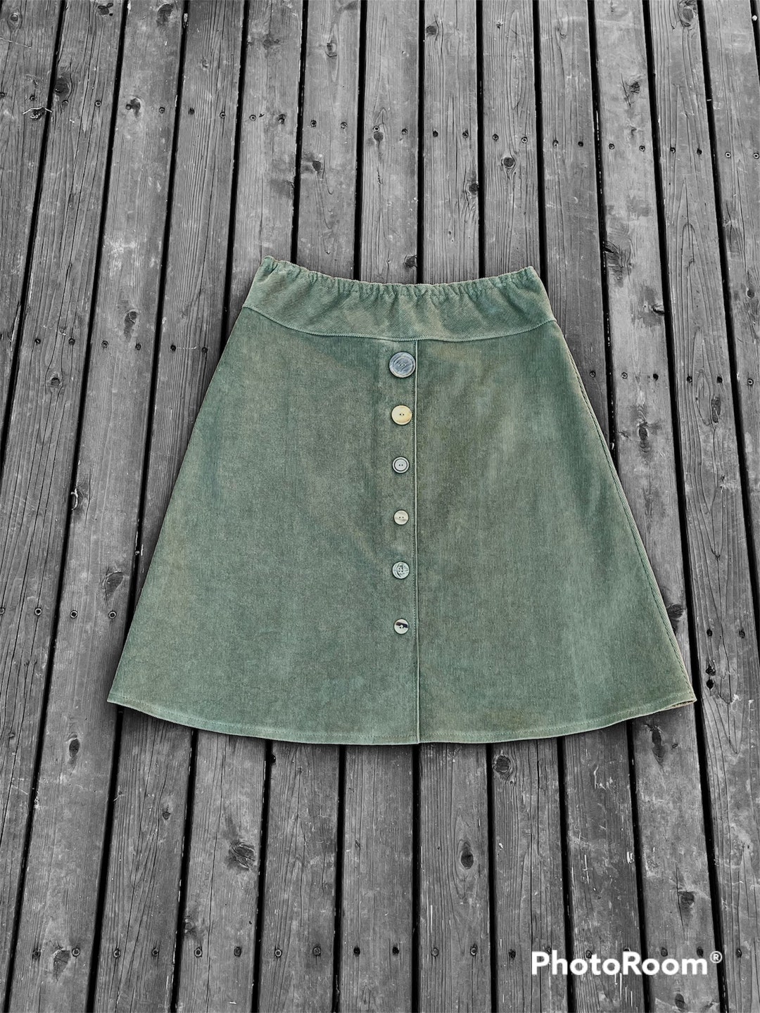 OLIVE CORDUROY SKIRT main image 0