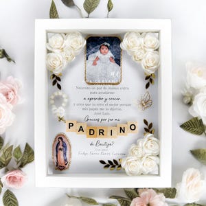 Godparent proposal shadow box, godparent proposal, shadow box, godparents, shadow box, baptism, baptism godparents, bautizo
