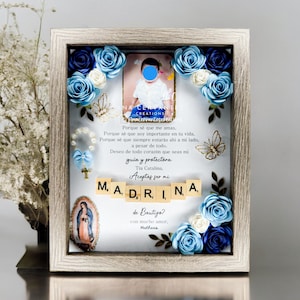 Godparent proposal shadow box godparents shadow box baptism baptism godparents bautizo Godparent proposal shadow box