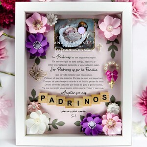 Godparent proposal shadow box, godparent proposal, shadow box, godparents, shadow box, baptism, baptism godparents, bautizo