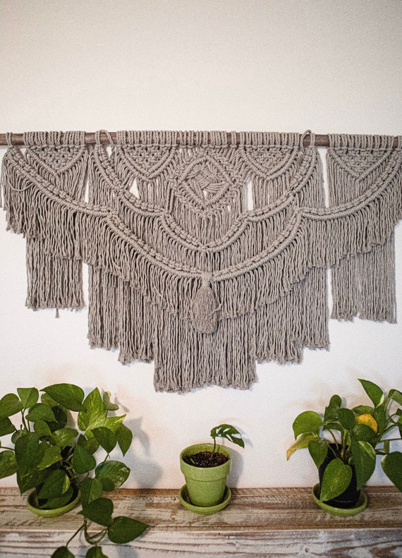 Large macrame wall hanging large wall hanging wall decor Etsy