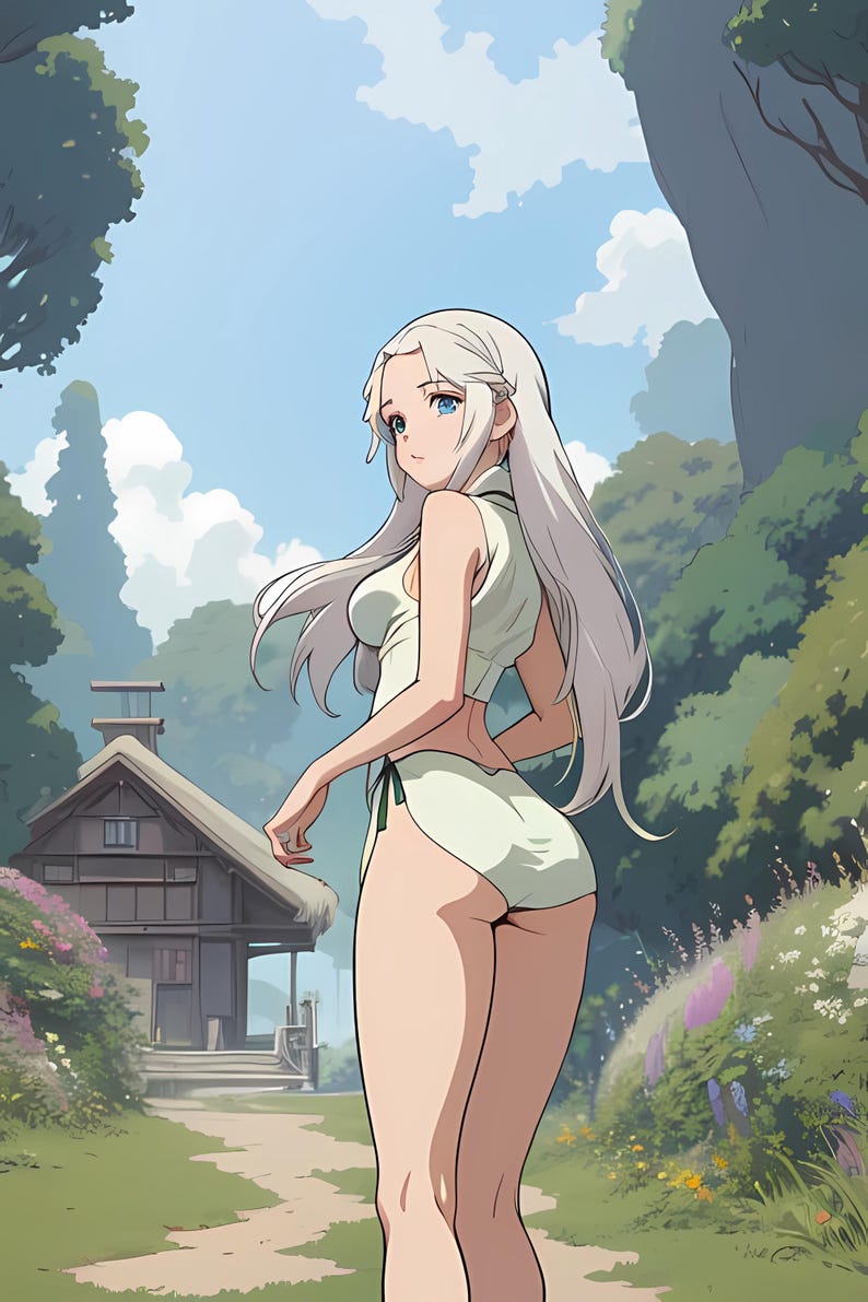 Studio Ghibli Style Anime NSFW Mature Nude Adult 50 Images 2048X3072 Res Blonde Set 3 - Etsy