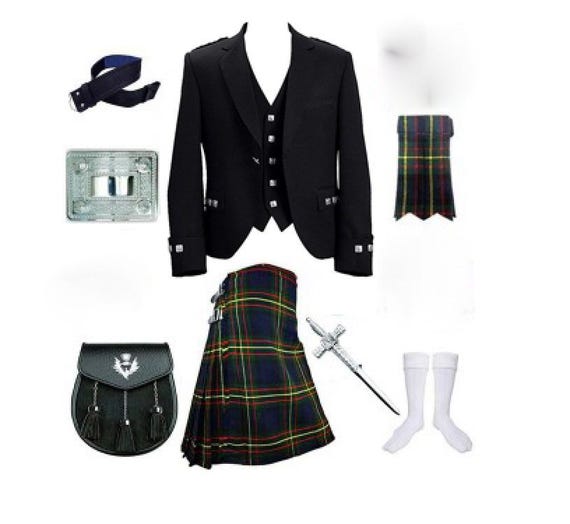 Tartan Kilt Outfit  Handmade Scottish Kilt Set
