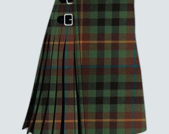 Clan Buchanan Hunting Muted Tartan Kilt - Handmade Tartan Kilt - Traditional Aberdeen Kilt 8 Yard 16 OZ