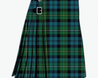 Campbell Of Loudon Ancient Tartan Kilt- Handmade Tartan Kilt - Traditional Campbell Kilt 8 Yard 16 OZ