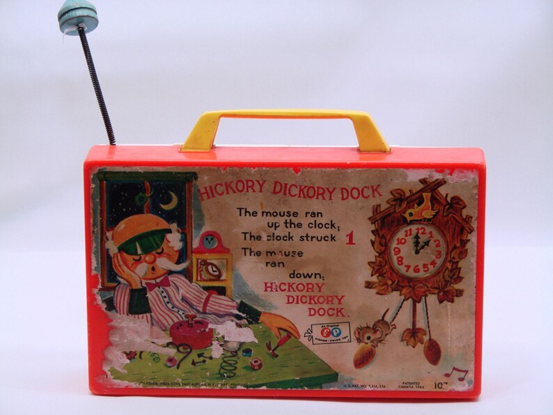 Vintage 1964 Hickory Dickory Dock Clock by Fisher Price Toys Etsy