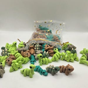 Dinosaur Bundle | 3D Printed Toy Set | T-Rex, Stegosaurus, Triceratops, Brontosaurus | Fidget Toy, Desk Decor