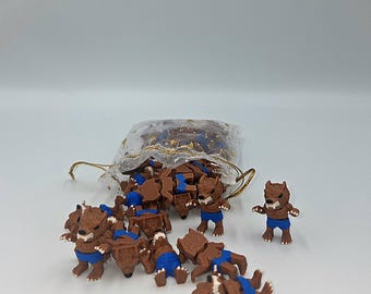 Halloween Werewolf Bundle – 1-Inch Mini 3D Printed Spooky Pocket Pals | Creepy-Cute Desk Fidgets to Sink Your Claws Into | Wickedly Fun