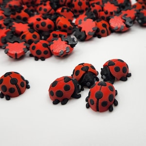 Mini Articulated Ladybug Toy - Tiny 3D Printed Poseable Insect - Cute ...
