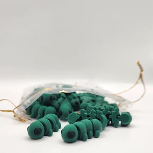 Caterpillars | 3D Printed | Articulated Flexi Bundle | Mini ~1 Inch Caterpillars | Adorable Desk Toy | Stress Relief Fidget | Personalized