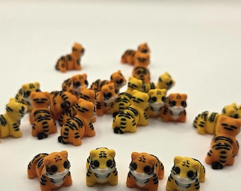 Tigers 3D Printed Fidget Toy Bundle | Sensory Toys for ADHD, Anxiety & Stress Relief | Flexi Animal Fidgets | Teacher, Classroom Gift