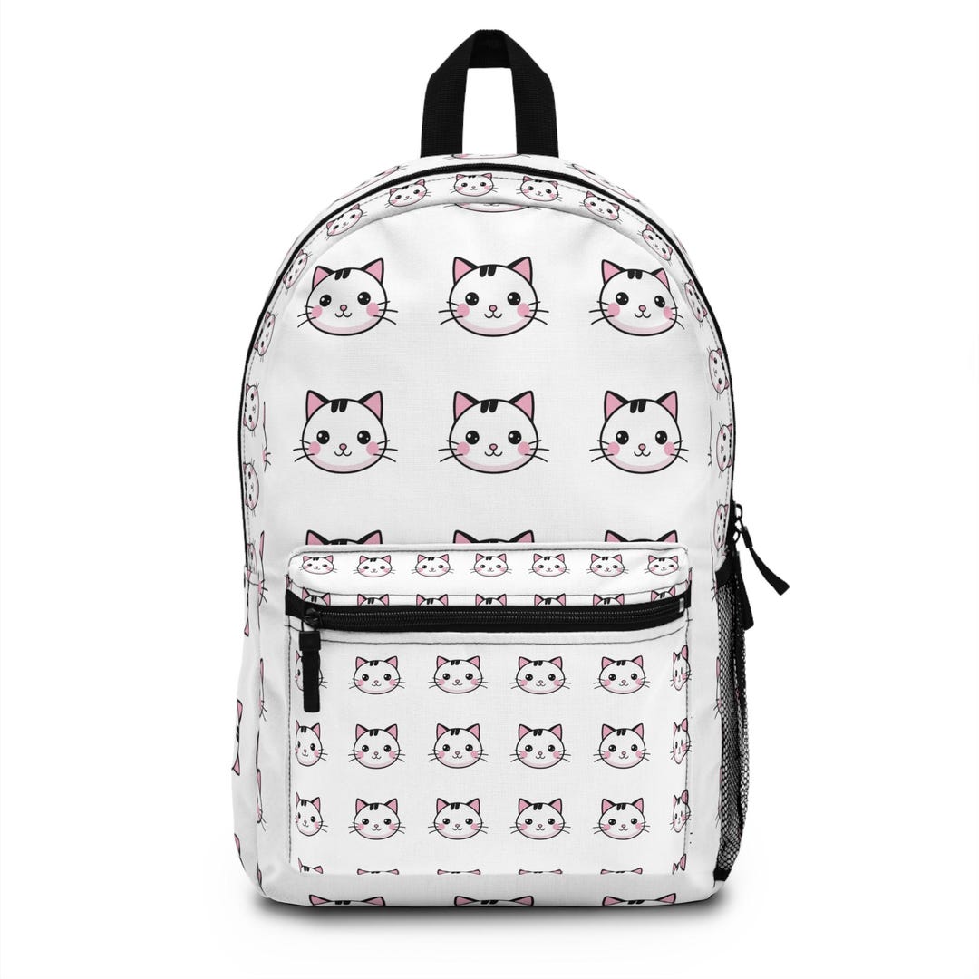 Cute Cat Backpack, Cat Lover Gift, School Backpack, Travel Bag, Animal ...